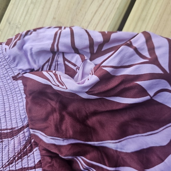 Anthropologie Purple & Brown Wide Leg Pants - Picture 7 of 11